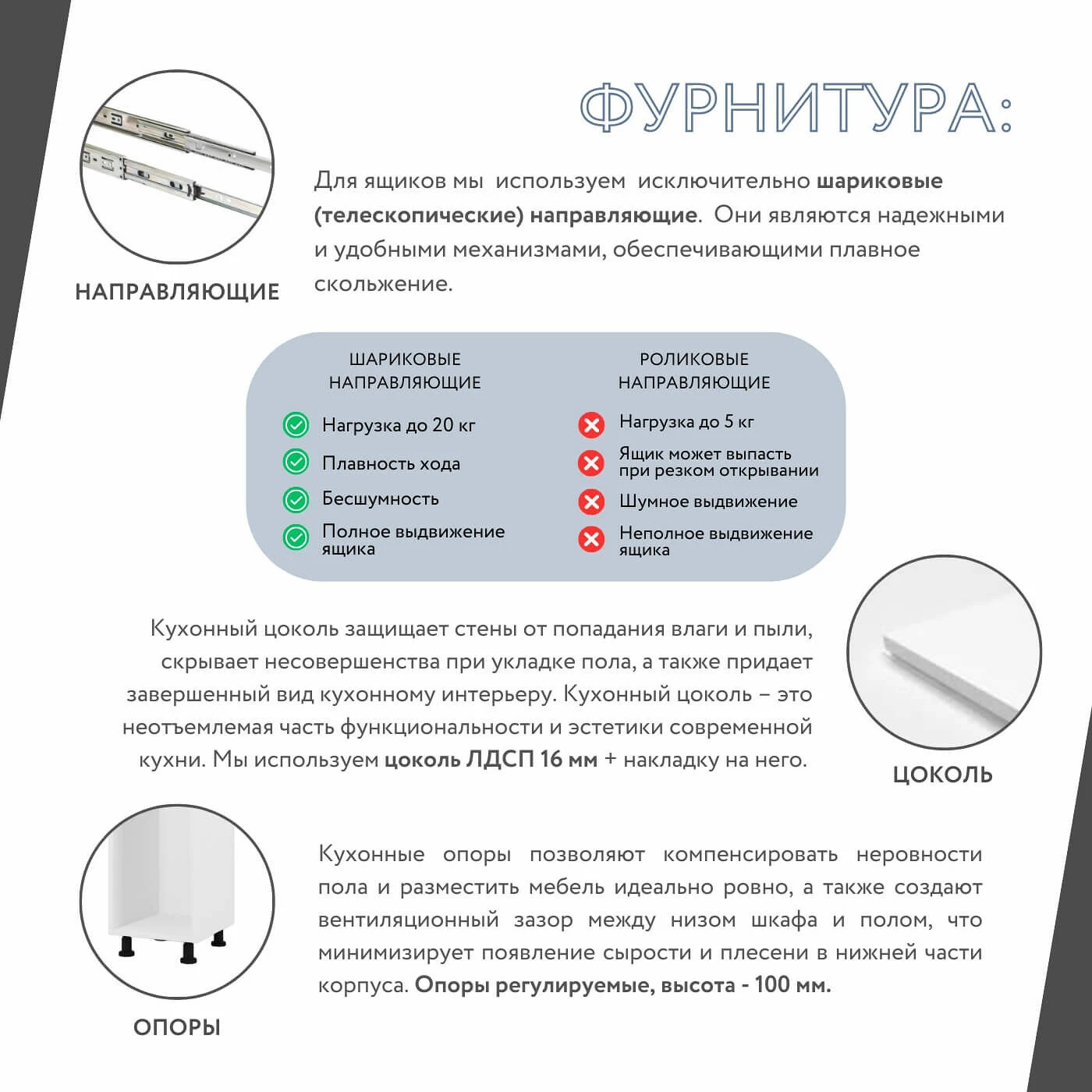 Модульная кухня Амика-5912e белый минимализм гарнитур в современном стиле